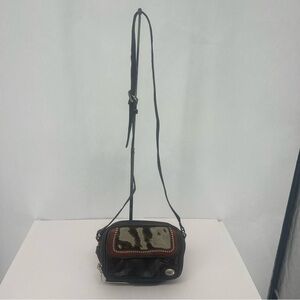 American West Brown Crossbody Bag hand tooled